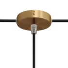 Set Mini metal cylindrical rosette with 1 central and 2 side holes