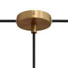 Set Mini metal cylindrical rosette with 1 central and 2 side holes
