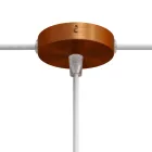 Set Mini metal cylindrical rosette with 1 central and 2 side holes