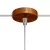 Set Mini metal cylindrical rosette with 1 central and 2 side holes