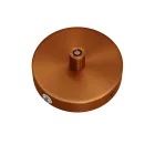 Set Mini metal cylindrical rosette with 1 central and 2 side holes