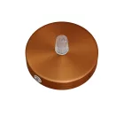Set Mini metal cylindrical rosette with 1 central and 2 side holes