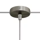 Set Mini metal cylindrical rosette with 1 central and 2 side holes