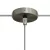 Set Mini metal cylindrical rosette with 1 central and 2 side holes