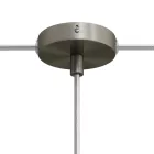 Set Mini metal cylindrical rosette with 1 central and 2 side holes