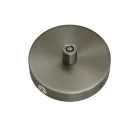 Set Mini metal cylindrical rosette with 1 central and 2 side holes