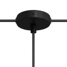 Set Mini metal cylindrical rosette with 1 central and 2 side holes