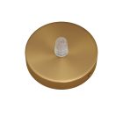 Mini cylindrical metal ceiling rosette set with 1 central hole