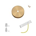 Mini metal cylindrical rosette set with switch