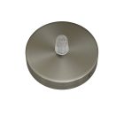 Mini cylindrical metal ceiling rosette set with 1 central hole