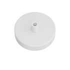 Mini cylindrical metal ceiling rosette set with 1 central hole