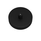 Mini cylindrical metal ceiling rosette set with 1 central hole