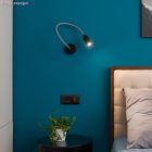 Mini cylindrical metal ceiling rosette set with 1 central hole