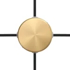 Mini cylindrical metal ceiling rose set with 4 side holes (connection box)