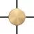 Mini cylindrical metal ceiling rose set with 4 side holes (connection box)