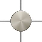 Mini cylindrical metal ceiling rose set with 4 side holes (connection box)