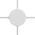  Mini Cylindrical Metal 4-Sided Hole Ceiling Rose Kit (Junction Box)