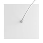 Square rosette – one hole and four side holes, ceiling rosette set, 200 mm