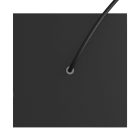 Square rosette – one hole and four side holes, ceiling rosette set, 200 mm