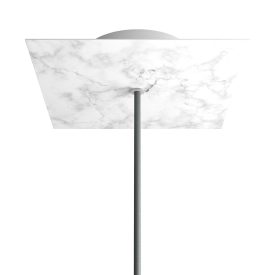   Square rosette – one hole and four side holes, ceiling rosette set, 200 mm