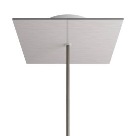   Square rosette – one hole and four side holes, ceiling rosette set, 200 mm