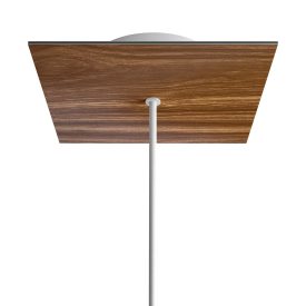   Square rosette – one hole and four side holes, ceiling rosette set, 200 mm