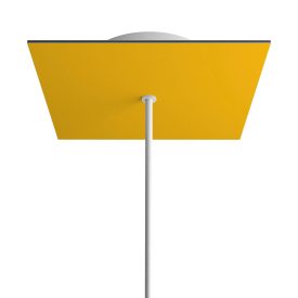   Square rosette – one hole and four side holes, ceiling rosette set, 200 mm