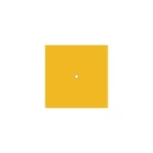 Square rosette – one hole and four side holes, ceiling rosette set, 200 mm
