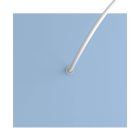 Square rosette – one hole and four side holes, ceiling rosette set, 200 mm