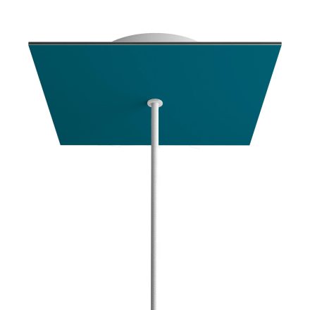 Square rosette – one hole and four side holes, ceiling rosette set, 200 mm