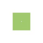 Square rosette – one hole and four side holes, ceiling rosette set, 200 mm