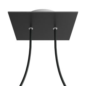   Square ceiling rose – a ceiling rose set with two holes and four side holes, 200 mm