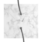 Square ceiling rose – a ceiling rose set with two holes and four side holes, 200 mm