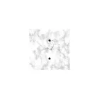 Square ceiling rose – a ceiling rose set with two holes and four side holes, 200 mm