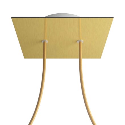 Square ceiling rose – a ceiling rose set with two holes and four side holes, 200 mm