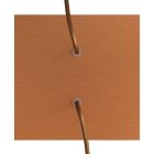 Square ceiling rose – a ceiling rose set with two holes and four side holes, 200 mm