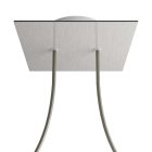 Square ceiling rose – a ceiling rose set with two holes and four side holes, 200 mm