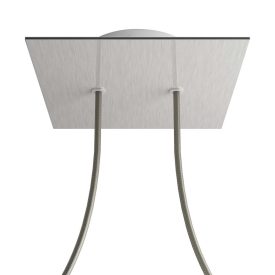   Square ceiling rose – a ceiling rose set with two holes and four side holes, 200 mm