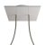  Square Rose-One 2 hole and 4 side hole ceiling rose kit, 200mm