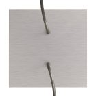 Square ceiling rose – a ceiling rose set with two holes and four side holes, 200 mm