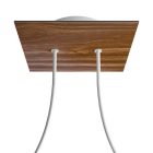 Square ceiling rose – a ceiling rose set with two holes and four side holes, 200 mm