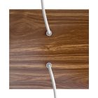 Square ceiling rose – a ceiling rose set with two holes and four side holes, 200 mm