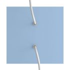 Square ceiling rose – a ceiling rose set with two holes and four side holes, 200 mm