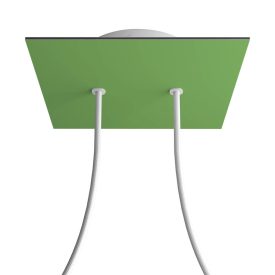   Square ceiling rose – a ceiling rose set with two holes and four side holes, 200 mm