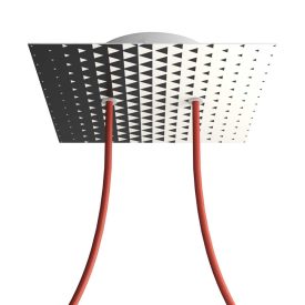    Square Rose-One 2-hole and 4-side hole ceiling rose set, 200 mm - PROMO