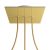  Square Rose-One with 3 row holes and 4 side holes ceiling rose kit, 200 mm