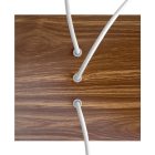 Square rosette – Set of ceiling rosettes with 3 holes arranged in a row and 4 side holes, 200 mm