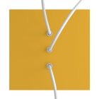 Square rosette – Set of ceiling rosettes with 3 holes arranged in a row and 4 side holes, 200 mm