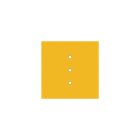 Square rosette – Set of ceiling rosettes with 3 holes arranged in a row and 4 side holes, 200 mm