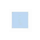 Square rosette – Set of ceiling rosettes with 3 holes arranged in a row and 4 side holes, 200 mm